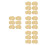400Pièces Plateaux Ronds Mini Dessert Dorés Support Mousse Cupcake 10