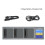 3 in 1 Charging Hub for   3 Battery Charger with Digital Display Screen USB Charging Cable 2
