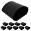 10Pcs Mini Black Plastic Hanging Buckets Space-Saving Storage Baskets 11
