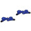 2Paare Trainingshandschuhe Elastisch Gewichtete Gym 4