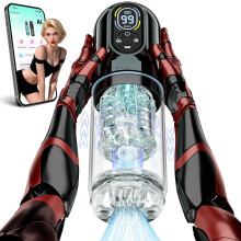 AI Sync Automatic Male Masturbator Penis Pump, Male Sex Toys for Men with 9 Thrusting & Rotating & Sucking & Vibration Modes