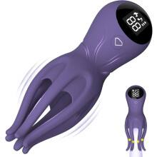 Male Masturbator Penis Vibrator, Male Sex Toy with 12 Strong Vibrating Mode,Adult Sex Toy Stroker Penis Trainer with 6 Tentacle Point,360 Wrapping