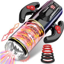 Automatic Male Masturbator Sex Toys for Men-Male Sex Toy with 9 Thrusting&Sucking & Rotating,Blowjob Toy Penis Pump Adult Toys with Sex Audio