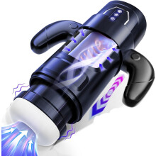 Male Masturbator Sex Toyscouples for Man, 6 In 1 Accelerate Boost Thrusting Sucking Vibrating 9 * 6 * 3 Modes 300g Sleeve Strong Suction Cup