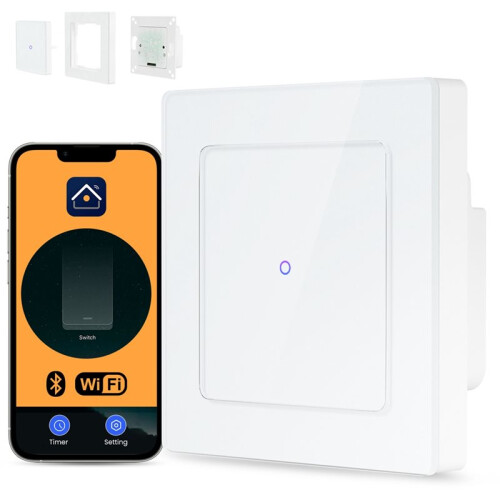 Tuya WiFi  Light  App Remote Control with for Alexa  Home Route 2 Gang 1
