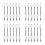 24Pièces Sourcils Précis Portable Doux Noire 8