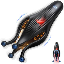 Automatic Male Masterubaters, 360 Extended Penis Vibrator with Four-Tentacle Design with High Speed Tongue Stimulation, Multi-Point Beads Massager