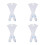 4Paires Bas Compression Élastiques Blancs Soutien Thigh Varices 10
