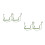 4Pièces -Harmonica Vert Métal Réglable Style Collier Scène 10