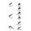 5 piezas IP67 conector de 4 pines E7 0.34mm2 20AWG 2A 6