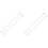 2Pairs Adjustable White Iron Curtain Rods for Bathroom and Window Use 4