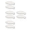 8Pcs Mini White Ceramic Spoon Stand Ladle Rest for Home Use 4