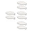 8Pcs Mini White Ceramic Spoon Stand Ladle Rest for Home Use 6