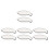 8Pcs Mini White Ceramic Spoon Stand Ladle Rest for Home Use 7