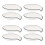 8Pcs Mini White Ceramic Spoon Stand Ladle Rest for Home Use 8