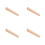 4Pièces Porte-Couvercle Puzzle Bois Beige - Support Stable Et Compact 5