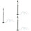 3Pcs Black Mini Simulation Railroad Lights for Sand Table Display 8