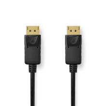 DisplayPort-Kabel | DisplayPort-Stecker | DisplayPort-Stecker | 8K@60Hz | Vernickelt | 1,00 m | Rund | PVC | Schwarz | Box