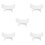 5Pcs Professional White Plastic Nail Arm Rest U Shape Hand Holder 4