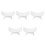 5Pcs Professional White Plastic Nail Arm Rest U Shape Hand Holder 6