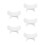 5Pcs Professional White Plastic Nail Arm Rest U Shape Hand Holder 7