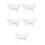 5Pcs Professional White Plastic Nail Arm Rest U Shape Hand Holder 8