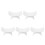 5Pcs Professional White Plastic Nail Arm Rest U Shape Hand Holder 9