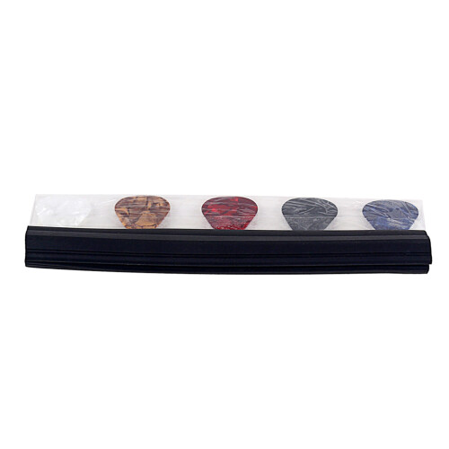 5Pièces Clip -Pick Guitare Noir Double Rangée Compatible Micro 1