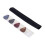 5Pièces Clip -Pick Guitare Noir Double Rangée Compatible Micro 10