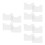 12Pcs White Plastic Mesh Sheets for DIY Crafting Durable Bag Material 9