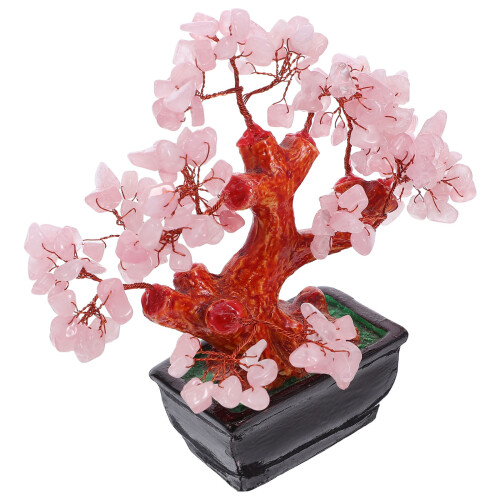 4Pièces Décorations Arbres Cristal Chance Richesse 2