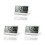 3Pcs Folding Digital Clock White Ultra Thin LCD Desk Alarm with Snooze 2