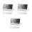 3Pcs Folding Digital Clock White Ultra Thin LCD Desk Alarm with Snooze 3