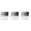 3Pcs Folding Digital Clock White Ultra Thin LCD Desk Alarm with Snooze 4