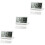 3Pcs Folding Digital Clock White Ultra Thin LCD Desk Alarm with Snooze 5