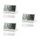 3Pcs Folding Digital Clock White Ultra Thin LCD Desk Alarm with Snooze 7