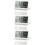3Pcs Folding Digital Clock White Ultra Thin LCD Desk Alarm with Snooze 8