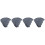24Pcs Sweatbands Hard Hat Liners Light Grey Comfortable Cotton 6