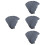 24Pcs Sweatbands Hard Hat Liners Light Grey Comfortable Cotton 8