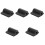 5Pièces Couvre-Levier Caoutchouc Noir Protection Chaussures 3
