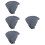 24Pcs Sweatbands Hard Hat Liners Light Grey Comfortable Cotton 9