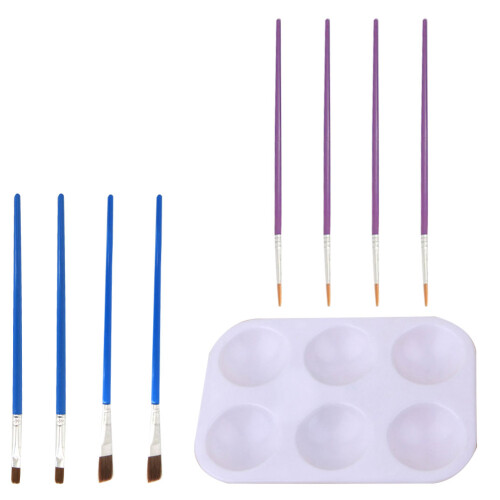 18Pcs Hobby Modeling Paint Set Assorted Color Durable Craft Tools 2