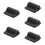 5Pièces Couvre-Levier Caoutchouc Noir Protection Chaussures 10