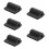 5Pièces Couvre-Levier Caoutchouc Noir Protection Chaussures 11