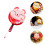 2Pcs Portable PU Cosmetic Mirror Adorable Handheld Tool 7