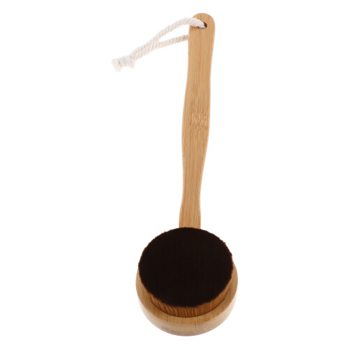 2Pièces Brosse Auto-Bronzage Corps Bois Nylon Kaki Usage 1