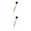 2Pièces Brosse Auto-Bronzage Corps Bois Nylon Kaki Usage 7