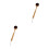 2Pièces Brosse Auto-Bronzage Corps Bois Nylon Kaki Usage 9