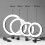 5 in 1 LED Supplementary Ring Lamp Black for Video Makeup 3