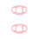 2Pièces Manchons Silicone Rose Pour Bébé Avec 10